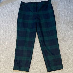 Plaid wool pants